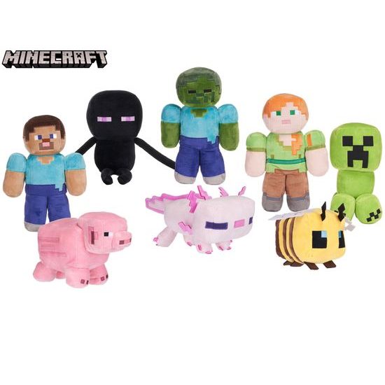 Minecraft plyšový 17-34,5cm 8druhů 0m+