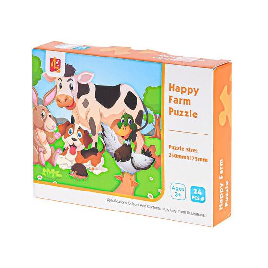 Puzzle dětské 25x17,5cm zvířátka 24dílků v krabičce