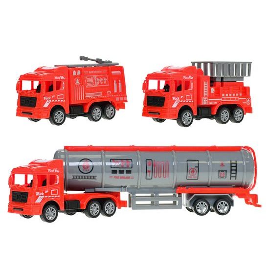 Vozidla požární 11-23,5cm zpětný chod 5ks v krabičce