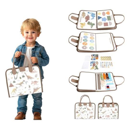 2Kids Toys Senzorická busy kniha Dinosauři 1