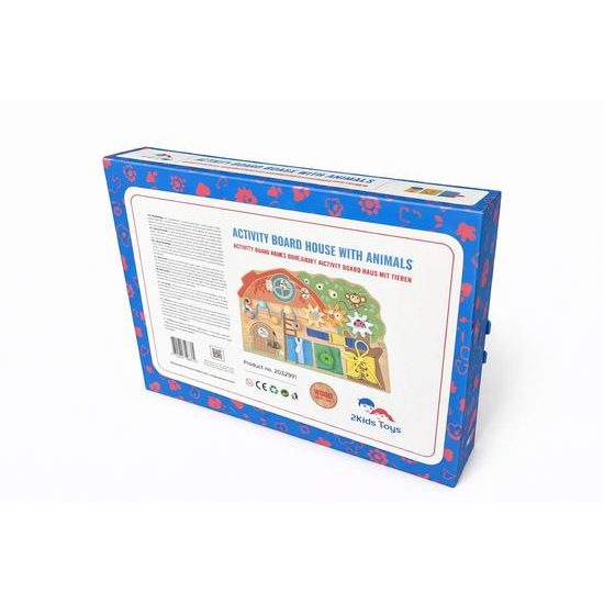 2Kids Toys Activity board Domeček se zvířátky