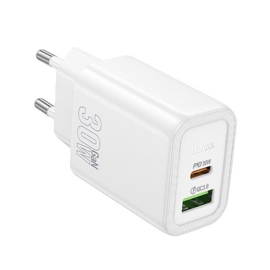 Gentle PD30W dual port adaptér BÍLÝ