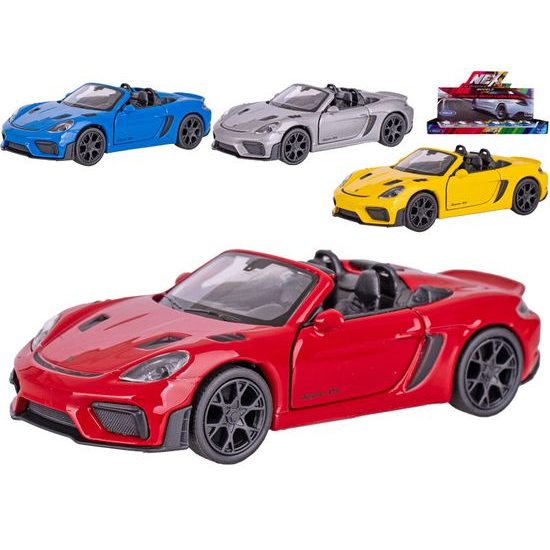 Welly Porsche 718 Spyder RS 12cm kov zpětný chod 4barvy 12ks v DBX