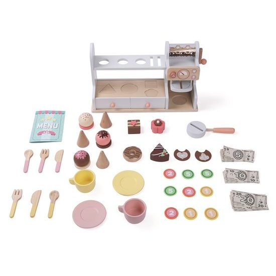 2Kids Toys Dřevěná cukrárna 2 v 1