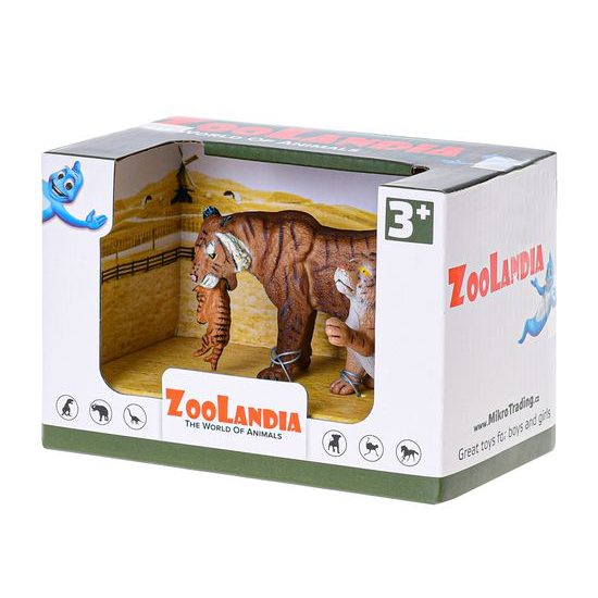 Zoolandia tygřice s mláďaty 7-15cm v krabičce