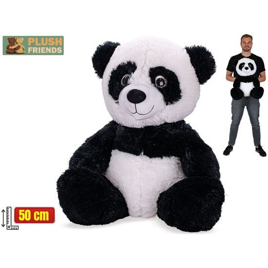 Plush Friends panda plyšová 50cm sedící 0m+