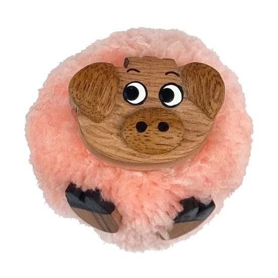 2Kids Toys Dřevěná magnetka velká pompon Prase