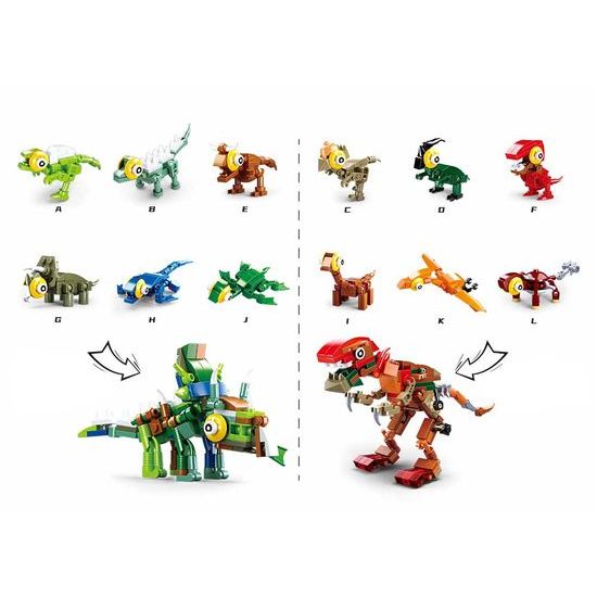 Sluban Vajíčka Qbricks M38-B0796 Dino 1ks