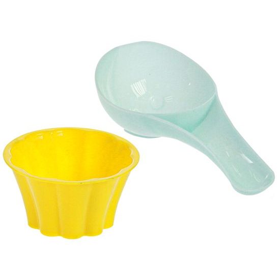 Sada na písek 27cm zmrzlina modrá 15ks 10m+ v síťce