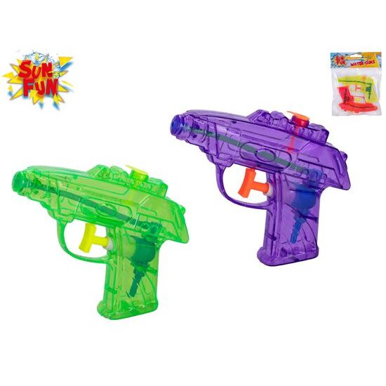 Sun Fun vodní pistole 12cm 2druhy 2ks v sáčku