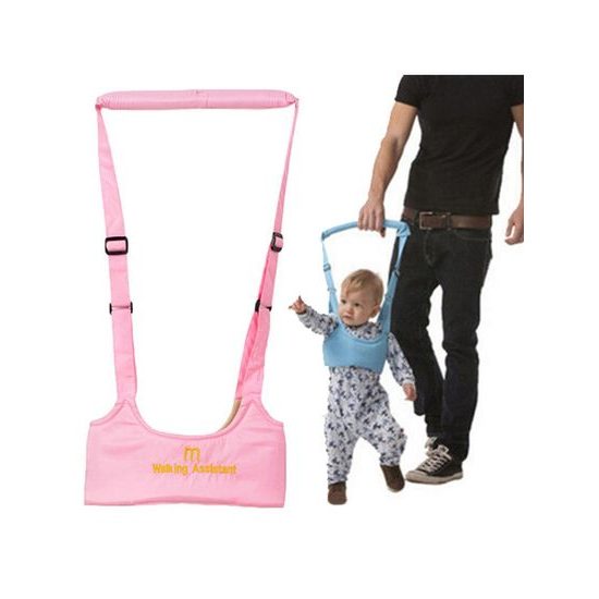 Popruhy na učení chůze pro děti růžová - Walking Assistant