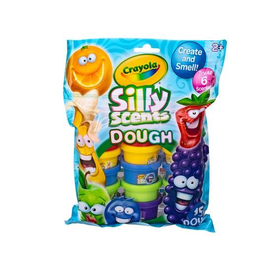 Crayola hmota tvarovací 28g vonící v kelímku 5druhů 24m+ 15ks v sáčku