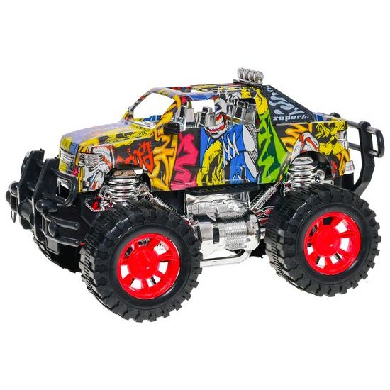 Auto off-road grafitti 24cm na setrvačník v krabičce