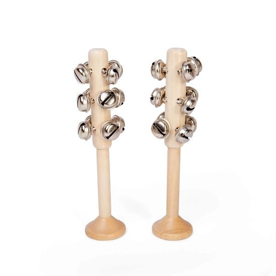 Bigjigs Toys Rolničky přírodní 1ks