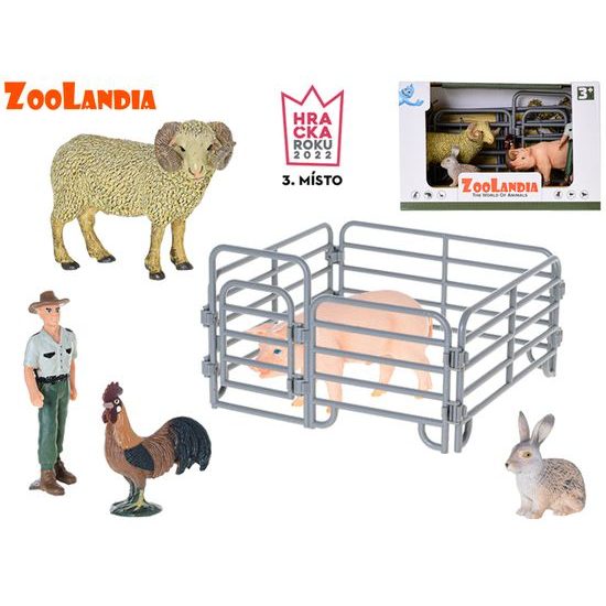 Zoolandia beran s prasetem a doplňky v krabičce
