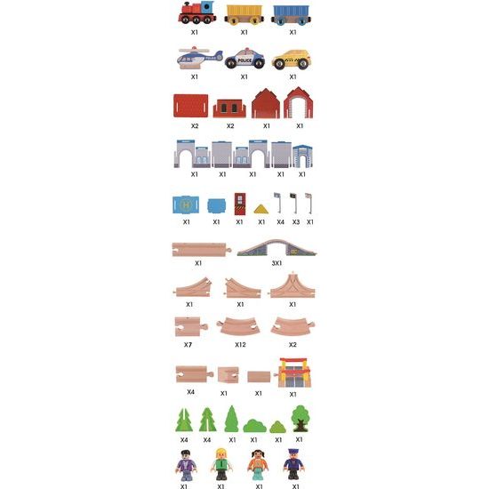 2Kids Toys Vláčkodráha 80 dílů