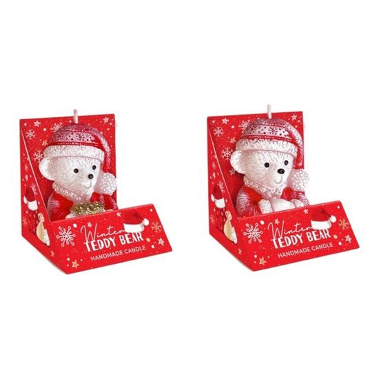 Bartek Svíčky Figurky Winter Teddy Bear 80g 75mm