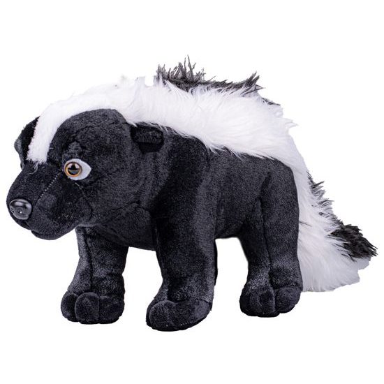 Skunk pruhovaný plyšový 50cm stojící 0m+ v sáčku