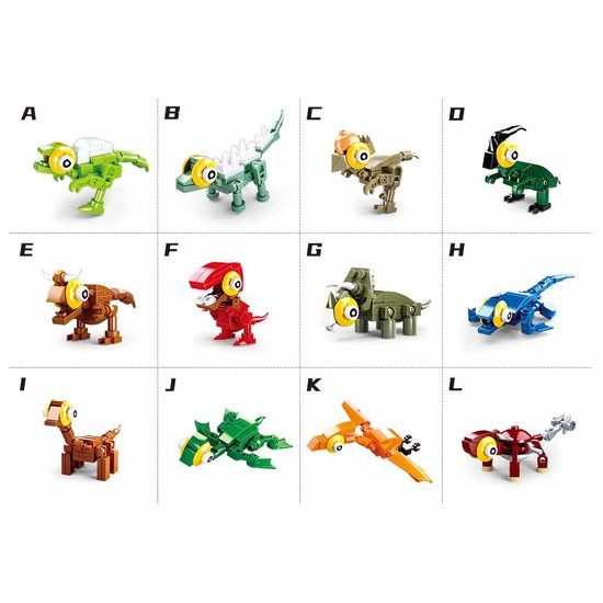 Sluban Vajíčka Qbricks M38-B0796 Dino 1ks