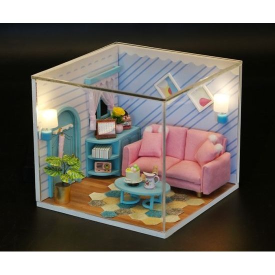 2Kids Toys miniatura domečku Slunný obývací pokoj