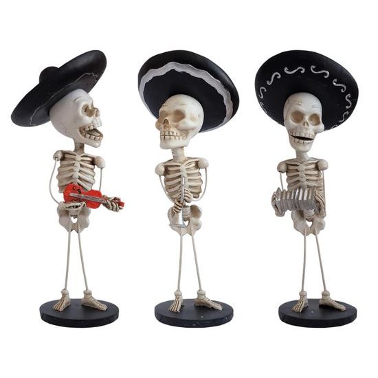 Nemrtvý mariachi postavičky 30x12cm