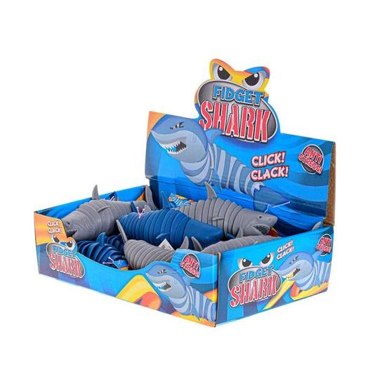Fidget žralok klik klak 18cm 2barvy 12ks v DBX