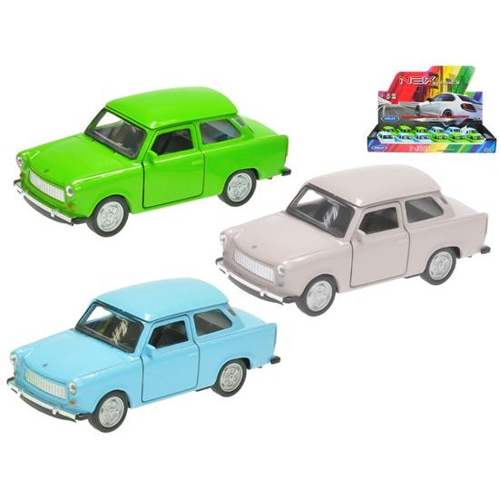 Welly Trabant 11cm kov zpětný chod 3barvy 12ks v DBX