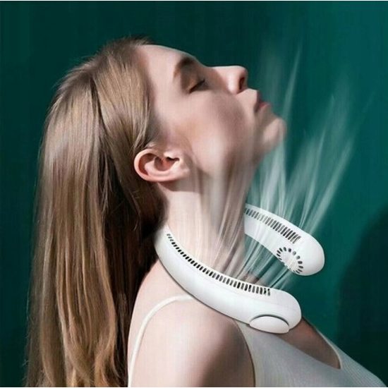 Přenosný miní ventilátor na krk