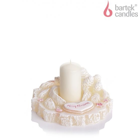 Bartek Svíčka 140x70 Christmas Holder Ecru