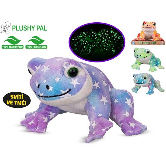 Plushy Pal žába plyšová 12cm svítící ve tmě 4barvy 0m+ na platformě