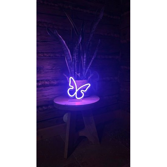 2Kids Toys LED NEON LIGHT lampička Motýlek
