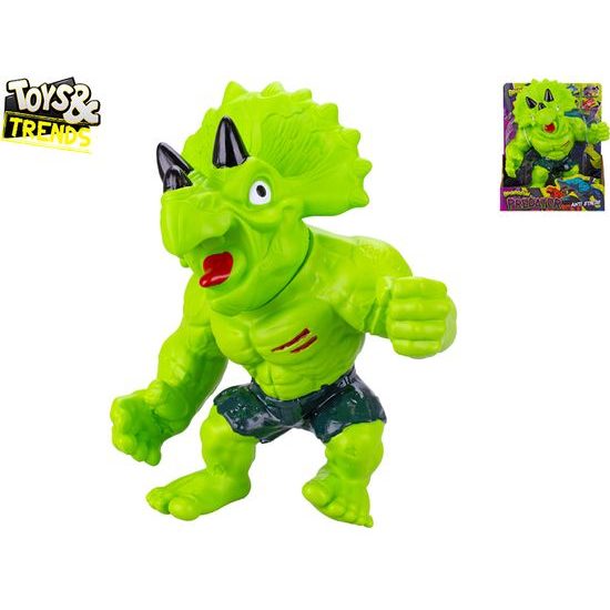 Toys&Trends Brainboooom monstrum strečové triceratops 24cm v krabičce