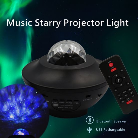LED projektor noční oblohy se zvuky
