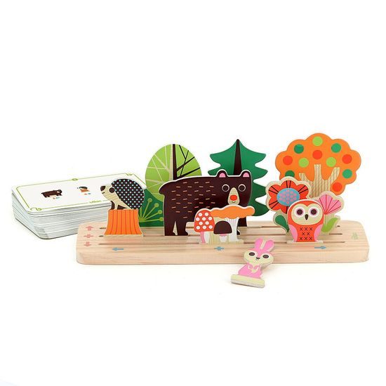 Vilac Dřevěná logická hra Postav to správně! Les