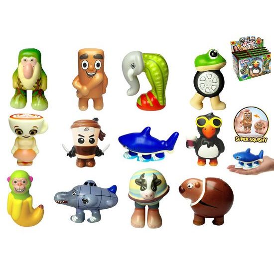 Brainrot PuffUps squishy 10-12cm v sáčku 12druhů 12ks v DBX