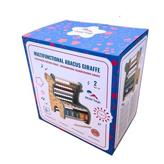 2Kids Toys Multifunkční počítadlo Žirafa