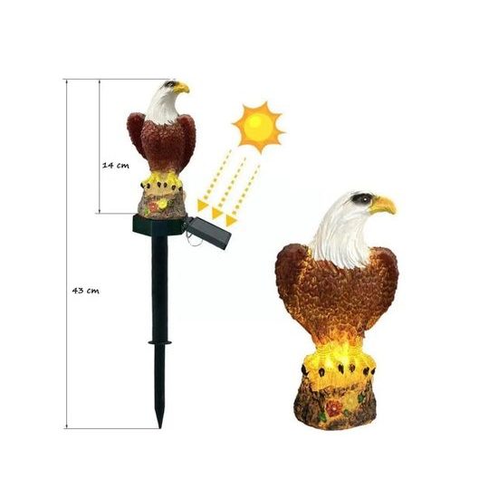 Dekorativní LED solární lampa - Orel