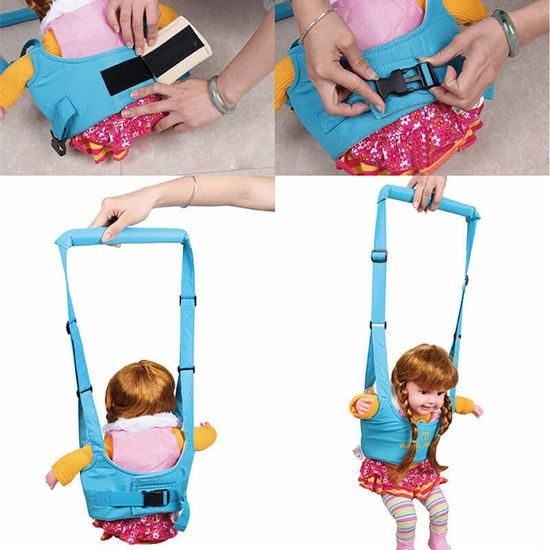 Popruhy na učení chůze pro děti růžová - Walking Assistant