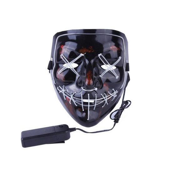 Děsivá LED světelná maska