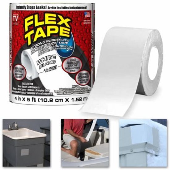 Vodotěsná lepící páska - Flex Tape bílá
