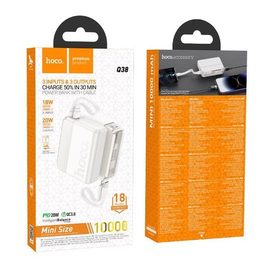 Excellent PD20W powerbanka s obousměrným kabelem 10000mAh