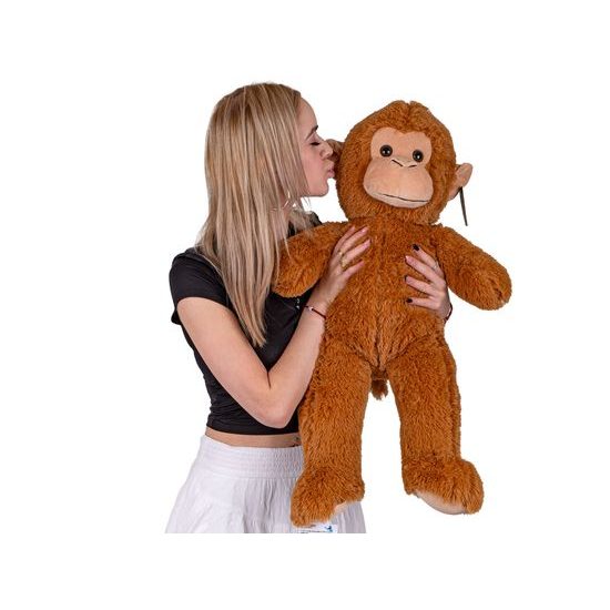 Plush Friends opice plyšová 80cm světle hnědá 0m+