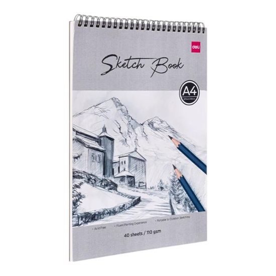 DELI Skicák A4 40 listů