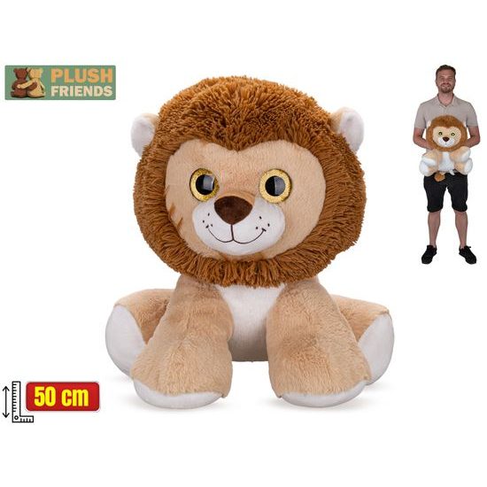 Plush Friends lev plyšový 50cm sedící 0m+