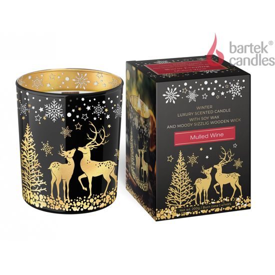 Bartek Svíčka Sklo 200g Warm Evening - Svařené Víno a Horký punč