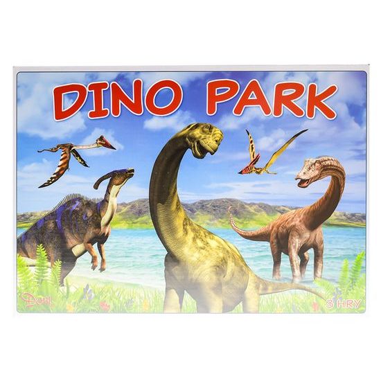 Společenská hra logická Dino Park 3v1 v krabičce