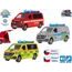 Kids Globe Traffic VW záchranné složky CZ 13,5cm kov zpětný chod česky mluvící se světlem 12ks v DBX