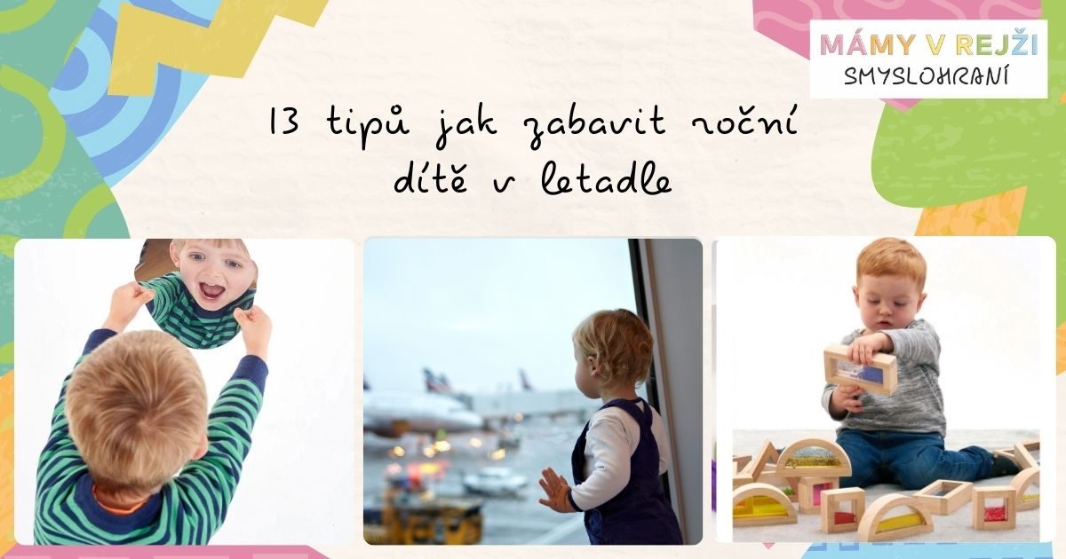 13 tipů jak zabavit roční dítě v letadle