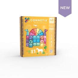Connetix Tiles 48 ks - Třpytivý hrad