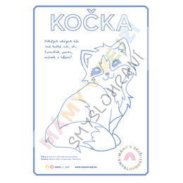 PDF Šablona pro tvoření s modelínou - Kočka